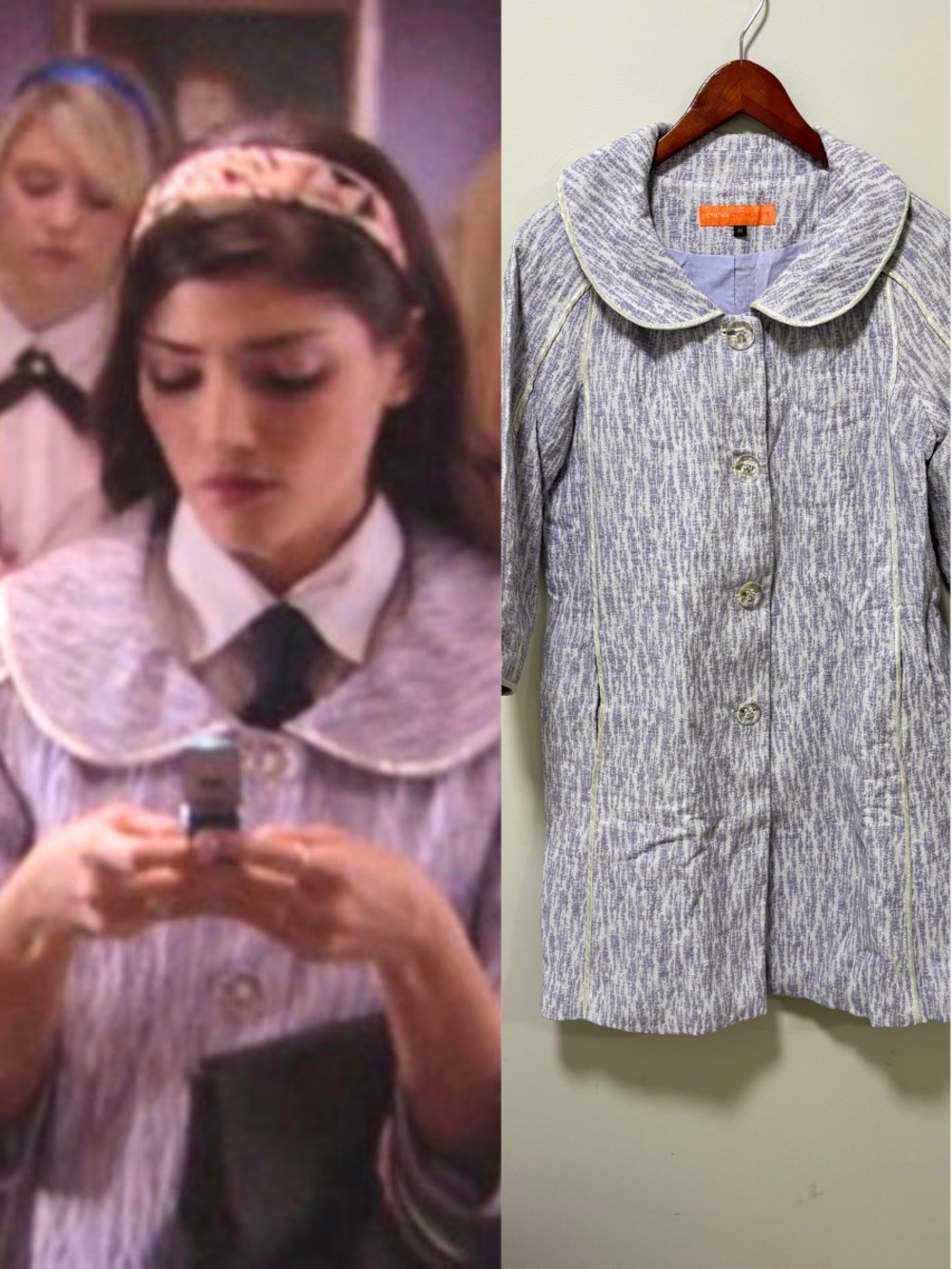 Preppy Cynthia Steffe Jacket ASO Gossip Girl Penelope Soft Lilac Rare M